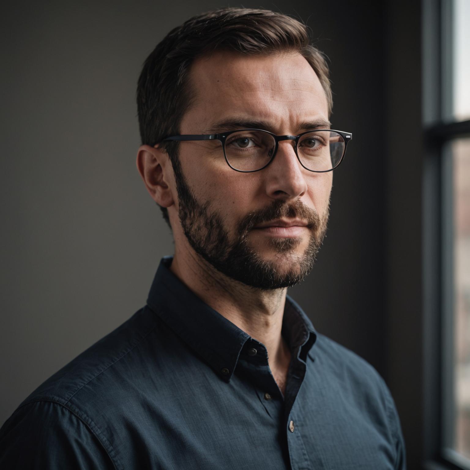 Portrait of Dimitri Aslanov, head of digital forensics