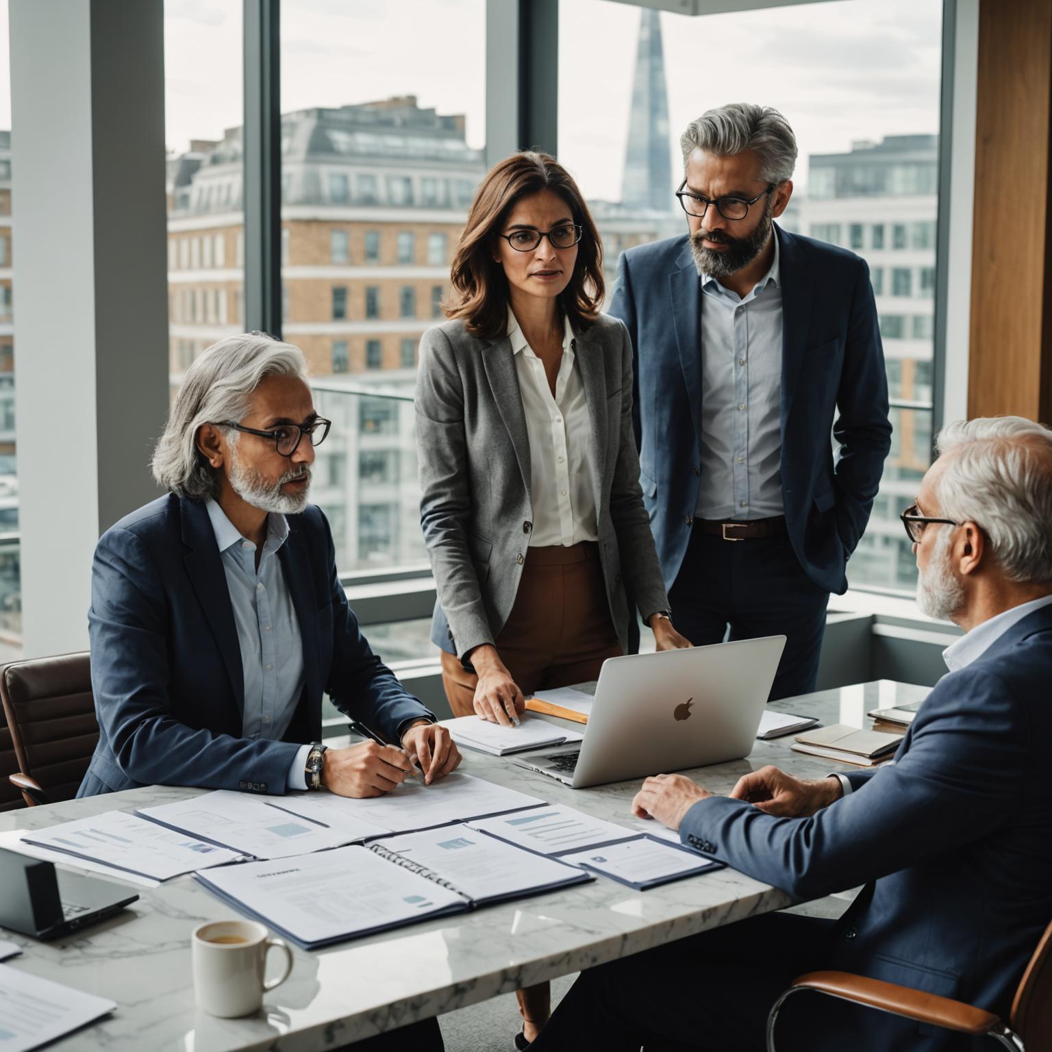 Pinnacle Reclaim Group analysts in a strategy meeting